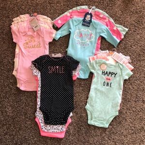 Baby girl onesie bundle